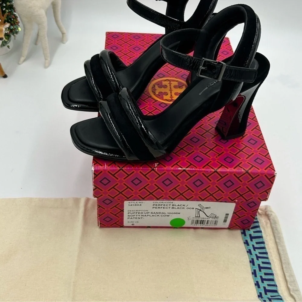 Women’s Tory Burch, Napa, Patent, sandal. 100mm size 6